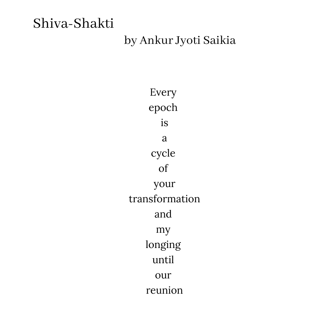 WildWillowMag's tweet photo. Every
epoch
is
a
cycle
of
your
transformation
and
my
longing
until
our
reunion
"Shiva-Shakti", @amythfromassam, pg. 13
A fourteen-word mythological minison! See more from Issue 12 at the minison zine archive: https://t.co/tEF7iNkXSf
#theminisonzine #minison #theminisonproject https://t.co/7S1fHd0ALE