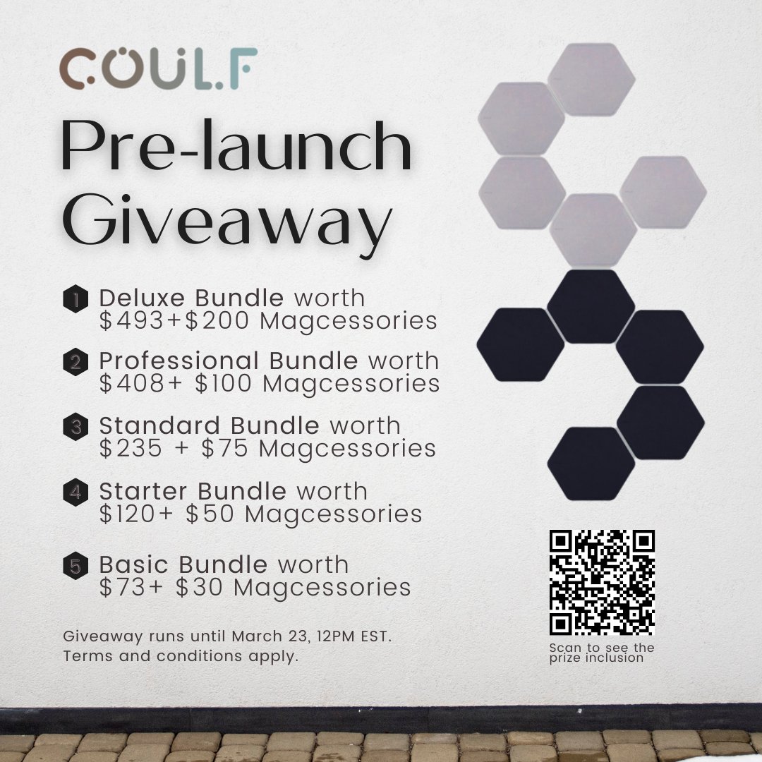 WIN COULF WALLGANIZE IN THREE SIMPLE STEPS! #GIVEAWAY #GIVEAWAYALERT

1. Sign up here and complete as many challenges as you can:
gleam.io/sYXHO/coulf-pr…
2. RT this tweet 
3. Tag a friend

Get to know Coulf Wallganize by joining our community! #sweepstakes #freebies