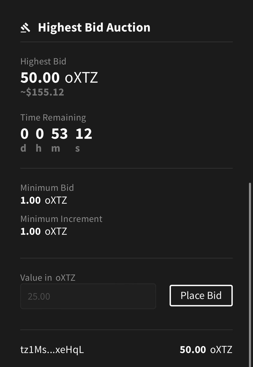 skullfaceph's tweet photo. We’re at 50 $XTZ now! Less than an hour to go!💪

#THEBONEARMY STRONG!🔥

#NFTCommunity https://t.co/eDQU4l5Gry