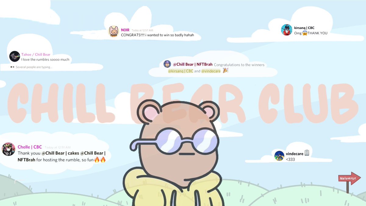 The Chill Bear Club family and a game of Rumble go together like bread and butter.

Passions are high, mindsets are stoic and champions are crowned.

Keep your eyes peeled, for the only thing you’ll be thinking when you get in is, “I wish I was here from the beginning.”