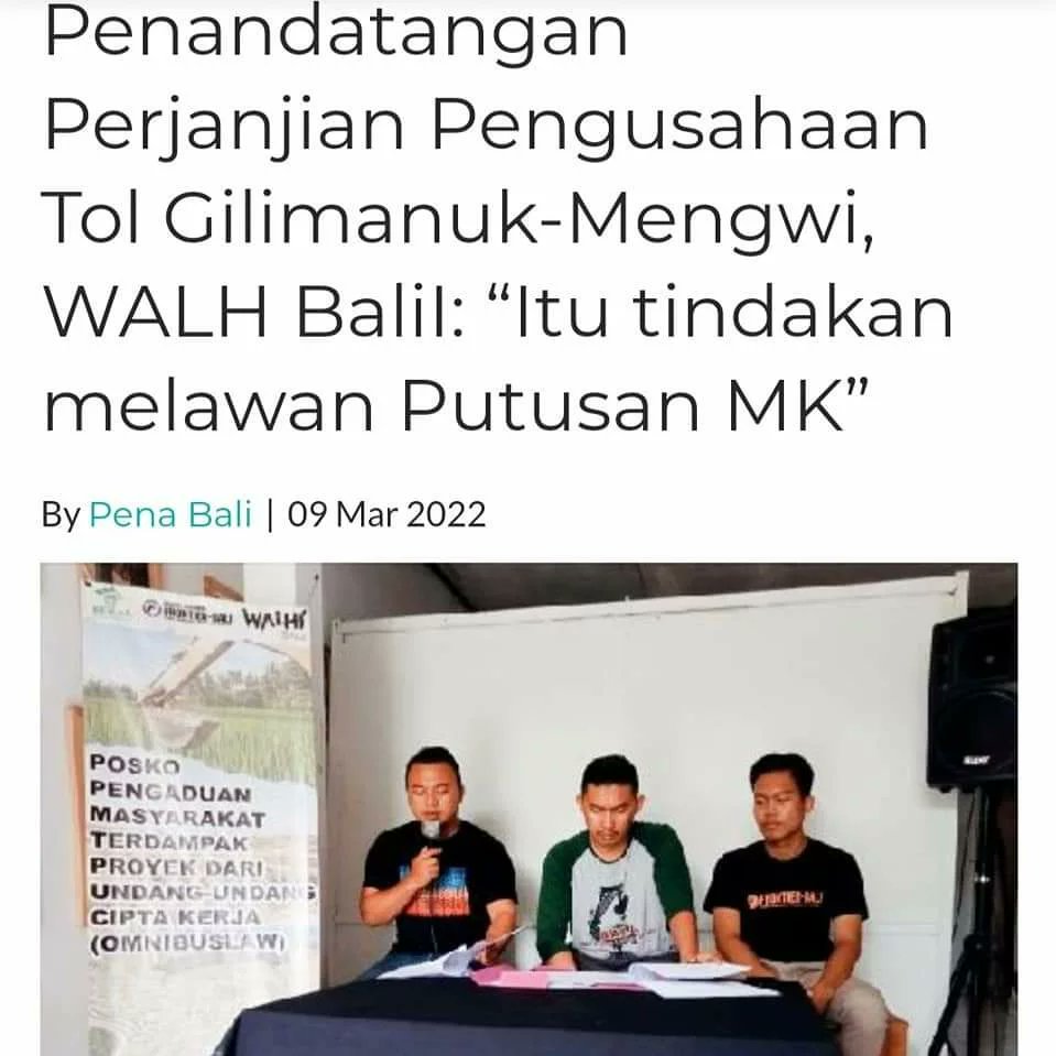 WALHI Bali tweet media