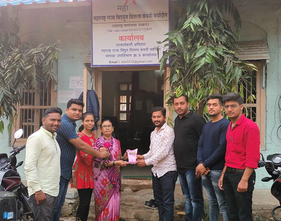 Women's Day 2022@NYCI MAHARASHTRA .... 

Today, on this occasion, youngsters from various talukas of our NYCI Jalgaon,District,Maharashtra state carried out an innovative initiative called " *Sanman Stree Shakticha* ".
 # womensday2022
 <a href="/amarprasadreddy/">APR</a>
<a href="/Nyci4india/">National Youth Council Of India</a> #nyci