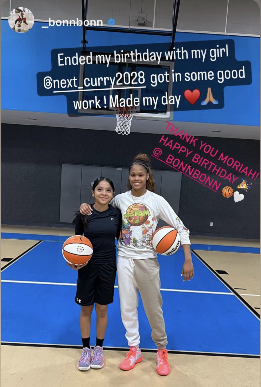 Worked out with Moriah Jefferson on her special day. Thank you Mo! Happy Birthday Moriah!    