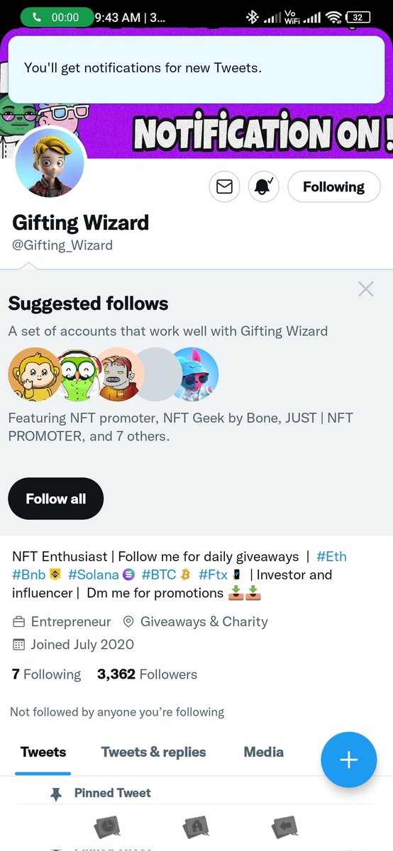 Cryptopassion68's tweet photo. @Gifting_Wizard Done https://t.co/7rziKQeNh1