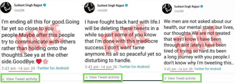 Justice4SSR_'s tweet photo. ~ Who had tweeted these from SSR's twitter handle ?

CBI Stop Dragging SSR Case https://t.co/N130sTt1g4