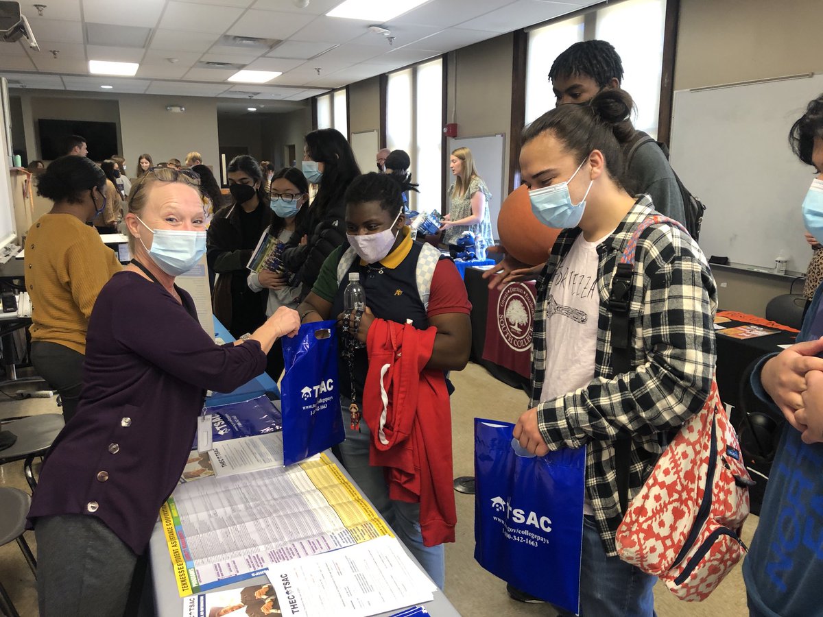 Our College Fair shared info to students on post secondary opps-Thx to ⁦<a href="/MTAdmissions/">MTSU Admissions</a>⁩ ⁦<a href="/ETSUAdmissions/">ETSU Admissions</a>⁩ ⁦<a href="/TNWesleyan/">Tennessee Wesleyan</a>⁩ ⁦<a href="/roanestate/">Roane State</a>⁩ ⁦<a href="/ps/">Pellissippi State</a>⁩ ⁦<a href="/MaryvilleC/">Maryville College</a>⁩ ⁦<a href="/UT_Admissions/">University of Tennessee Admissions</a>⁩ ⁦<a href="/SouthCollege/">South College</a>⁩ ⁦<a href="/tennesseetech/">Tennessee Tech</a>⁩ ⁦<a href="/Tusculum_Univ/">Tusculum University</a>⁩