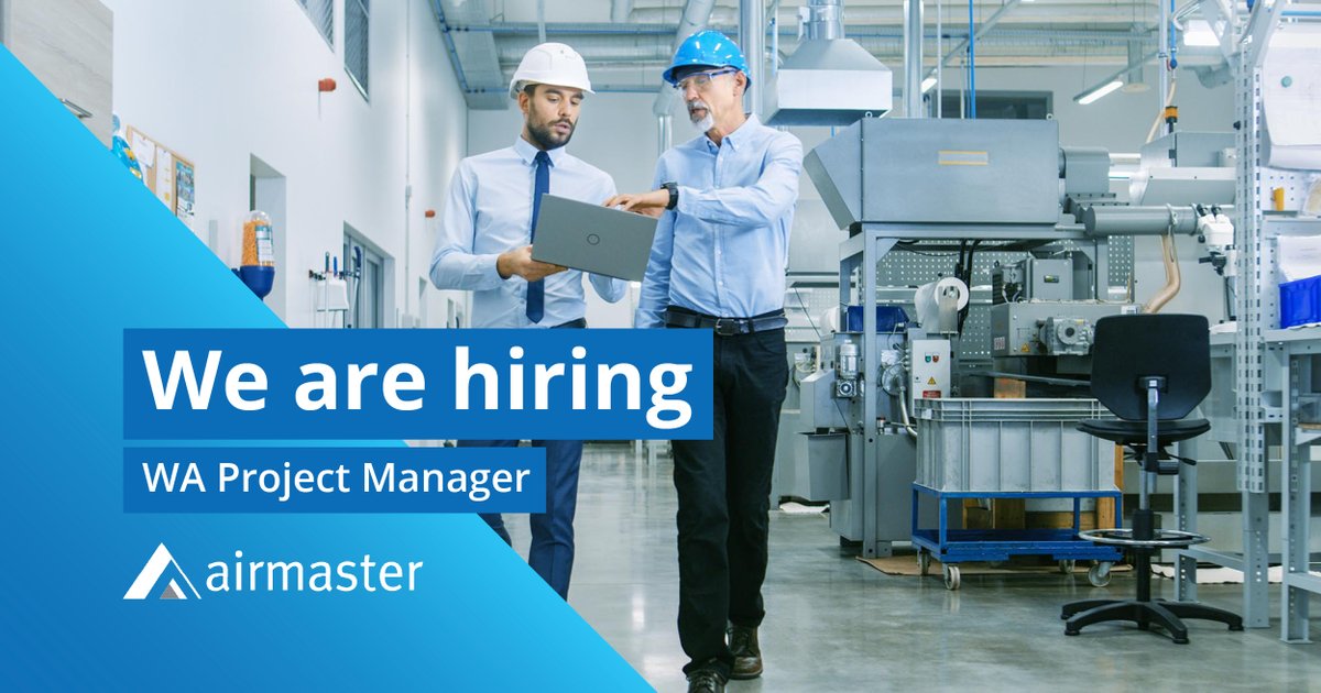 Our Western Australian branch seeking to appoint a new Project Manager to ensure that Airmaster continues to provide excellent service to our strong customer base as well build on future external opportunities. Follow the link for more information seek.com.au/job/55976656