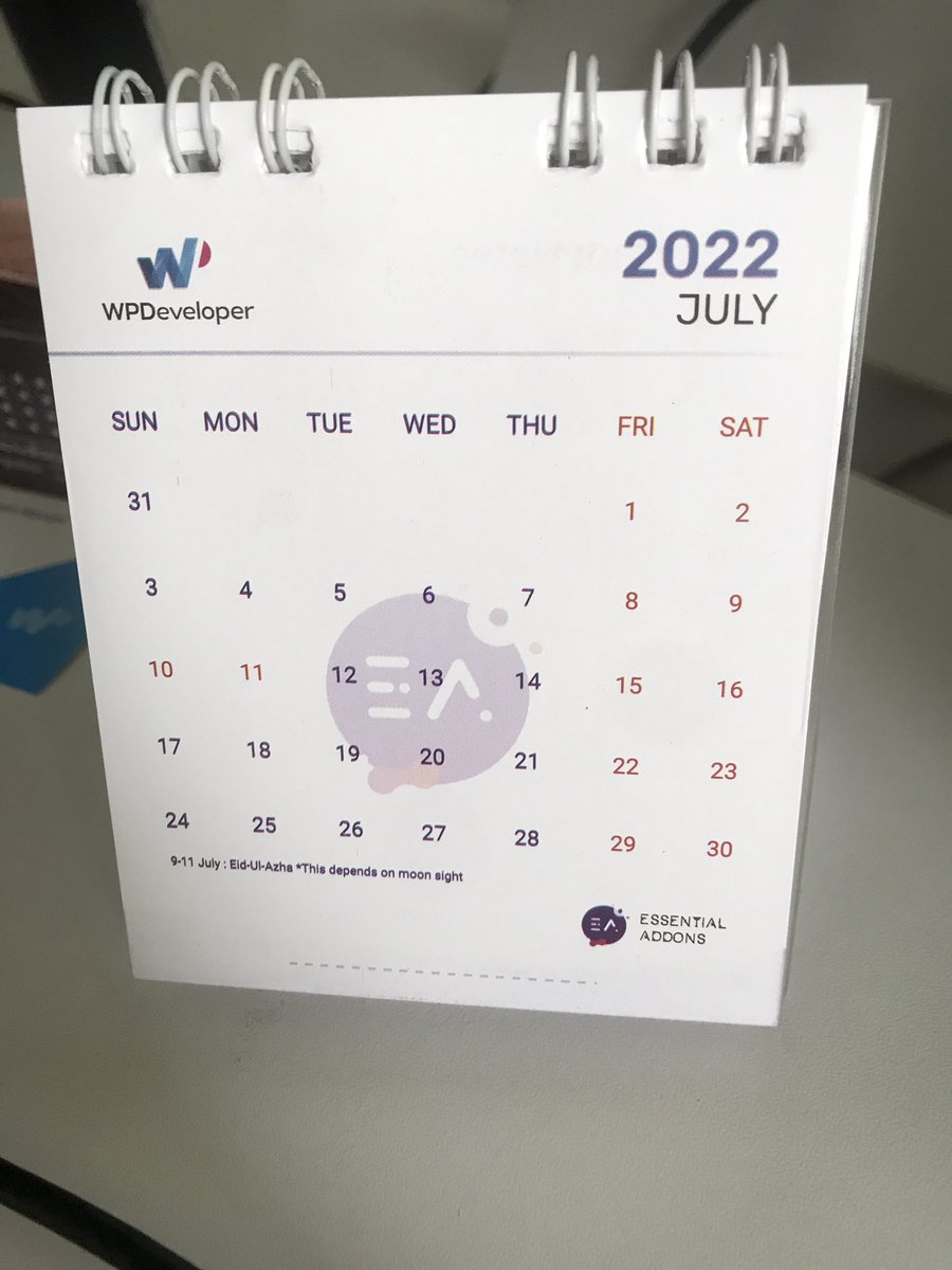 nhr_rob's tweet image. Happy Calendar with Happy Products ❤️ 

Thank you @WPDevTeam 

#NHRWPDeveloperLife 
#LifeAtWPDeveloper