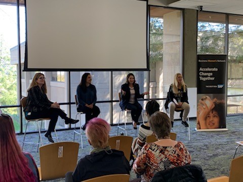 Happy International Women's day #IWS. 2day we celebrate all amazing women in our lives. Thank you, <a href="/AnamarieFranc/">Anamarie Franc</a>, <a href="/megbear/">Meg Bear (she/her)</a> &amp; <a href="/awils/">Amy Wilson (she/her)</a>, for sharing your deep insights &amp; expertise in our <a href="/SAP/">SAP</a> business Women's network panel about how to empower more women in Tech <a href="/SAP_BayArea/">SAP Bay Area</a>