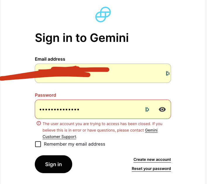 currentsea_btc's tweet photo. @Gemini @GeminiSupport WHY DID YOU CLOSE MY ACCOUNT WITH ABSOLUTELY NO EMAIL EXPLAINING WHY WHEN I HAVE OVER $1400 WORTH OF FUNDS SITTING ON YOUR EXCHANGE?!?!?!? #Scam #WTF https://t.co/U2Y5QCSzhU