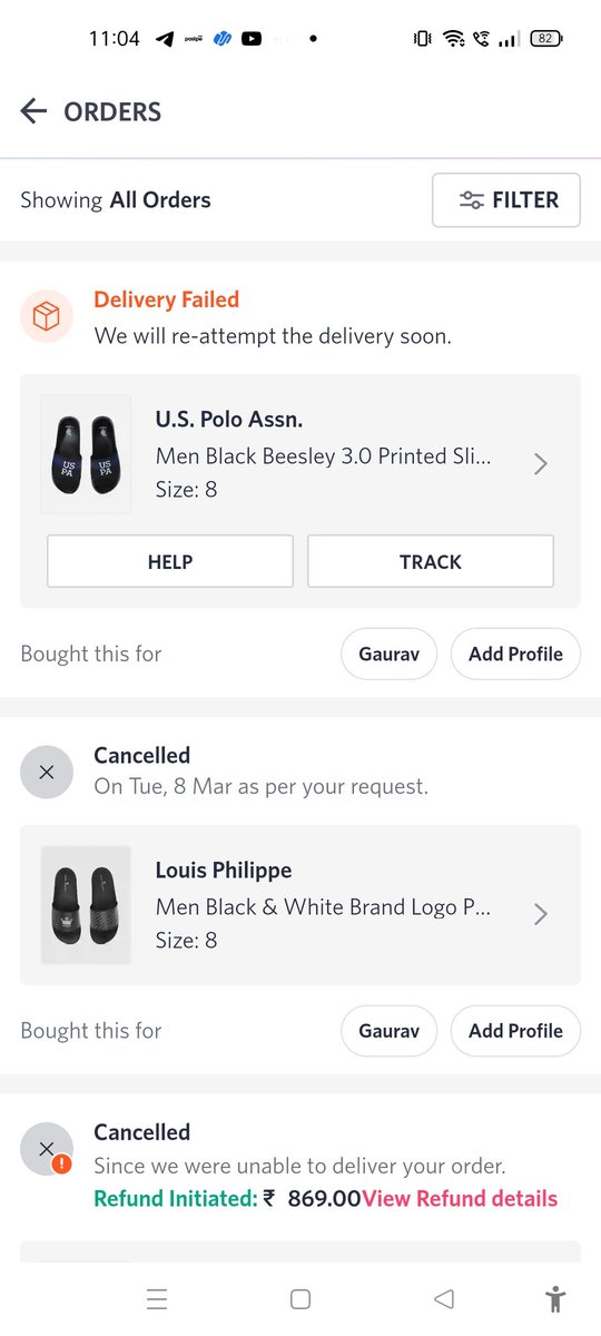 MagajiGaurav's tweet photo. @myntra I think you should shut down Myntra if you are not able to deliver a product.This the second time in a row I am experiencing this. Now you will increase the price and will say you can only order it on cash on delivery and my gift card worth 500 is a waste https://t.co/D2u1XpYHUn