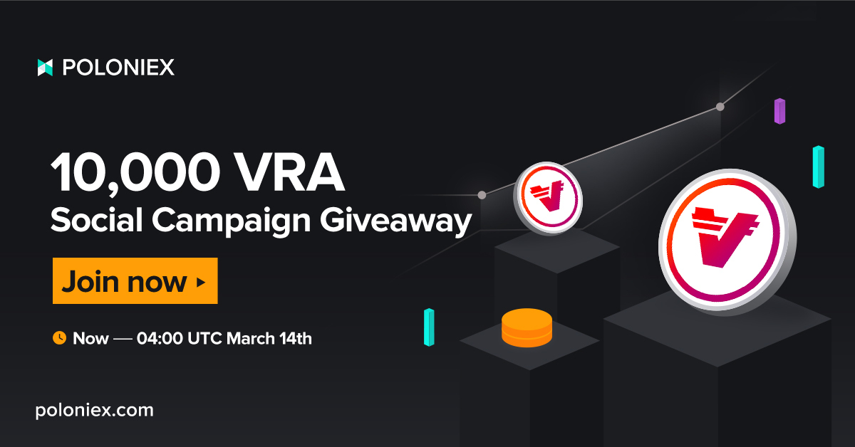 Verasity 👉 Protocol &amp; Product Layer Platform for Esports &amp; Video Entertainment 🔥

1⃣️ RT &amp; Tag 3 friends to follow <a href="/Poloniex/">Poloniex Exchange</a> and <a href="/verasitytech/">Verasity (2025 ⏩)</a> 
2⃣️ Comment below with your wishes to #Verasity

20 users will be picked to share 10,000 $VRA 💰

Ends: March 14th 04:00 UTC