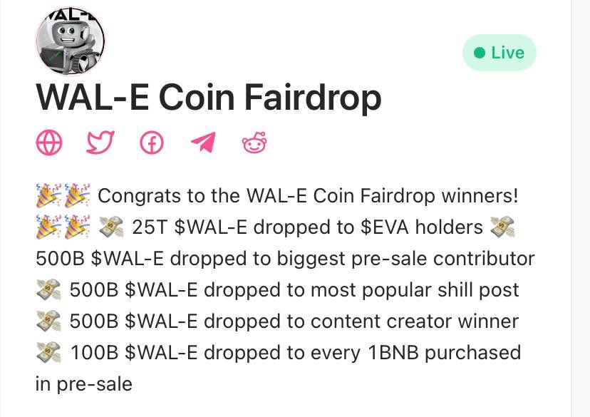 WAL-E token tweet media