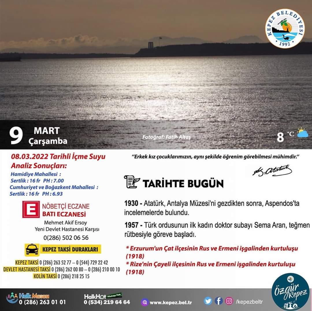 Günaydın 
#Kepez❤️

Güzel bir gün olsun.

#ÖzgürKepez #dijitaltakvim 
Çektiğiniz fotoğrafları Halk Hat’a gönderin paylaşalım.
☎️0534 219 64 64
📸Fatih Altaş