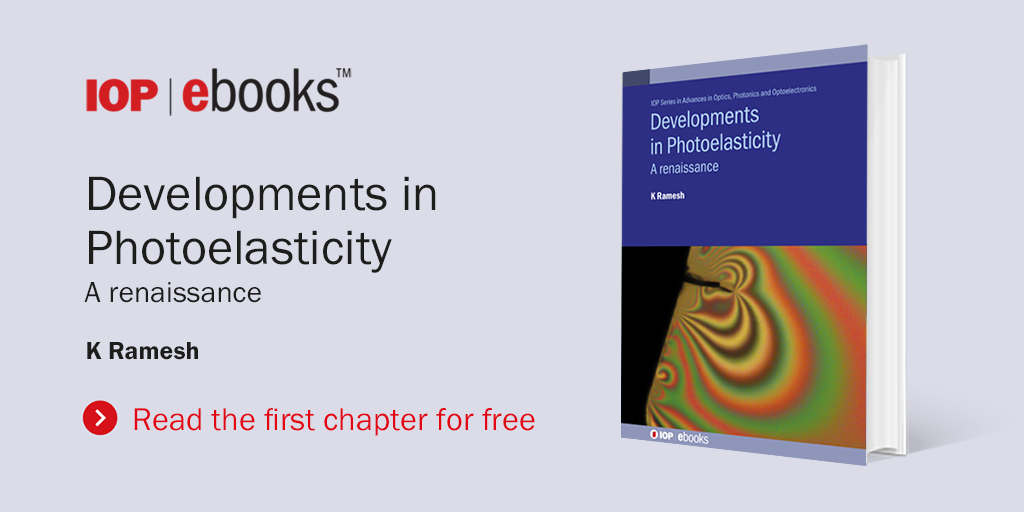 IOPPublishing's tweet image. Read this reference text - A tool for stress analysts, teachers of photo-mechanics &amp;amp; industry practitioners in stress analysis, solid mechanics, fracture mechanics, glass stress analysis &amp;amp; contact mechanics. 
ow.ly/KYJa50IcubC
#AuthorFromIndia #Photoelasticity