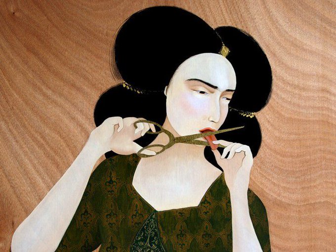 Hayv Kahraman, contemporary Iraqi US artist who highlights subjects from women's roles to her own experience as a refugee #WomensArt
