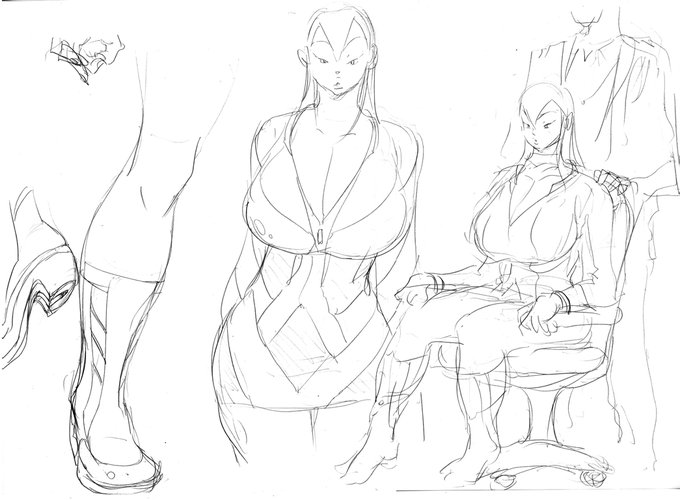 「GG QUATRE  -INTERVIEW WITH THE GRIPIRE-」
ラフスケッチ。
#GGQUATRE #漫画の手帖 