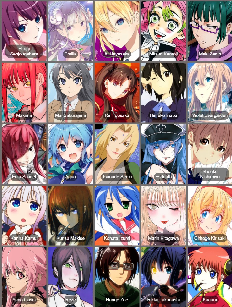 Top 50 Cute Anime Girls Most Beautiful Girls