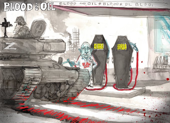 Putin. Owner of a gas station masquerading as a country