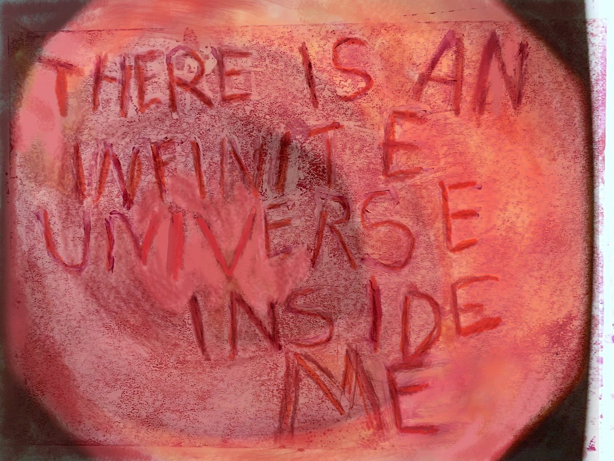 judith_walker1's tweet photo. There is an Infinite Universe Inside Me 2022 - monoprint with medical photograph #internationalwomensday gut #guts #digestion #ibd #ibs #microbioata #microbiome #gutfeeling #gutreaction #monoprint #medicalphotography #viseral #red https://t.co/ZhNDaZsqAJ