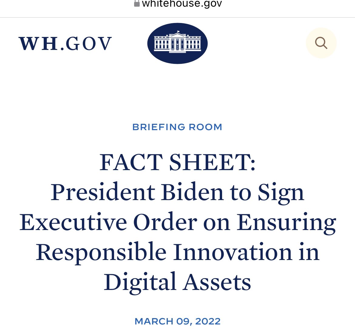 BIDEN SIGNS CRYPTO EXECUTIVE ORDER

TLDR: Nothing new, just jargon.