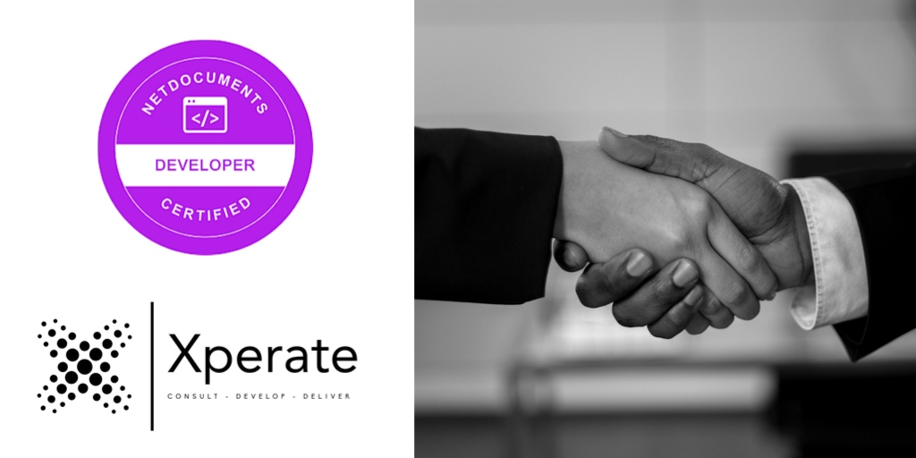 We're delighted to announce that <a href="/XperateUK/">Xperate</a> have become an accredited Independent Software Vendor (ISV) for <a href="/netdocuments/">NetDocuments</a>

For information on how <a href="/XperateUK/">Xperate</a> can develop integrations between your software products and 
<a href="/netdocuments/">NetDocuments</a> click  xperate.com/news/f/netdocu…

#legaltech