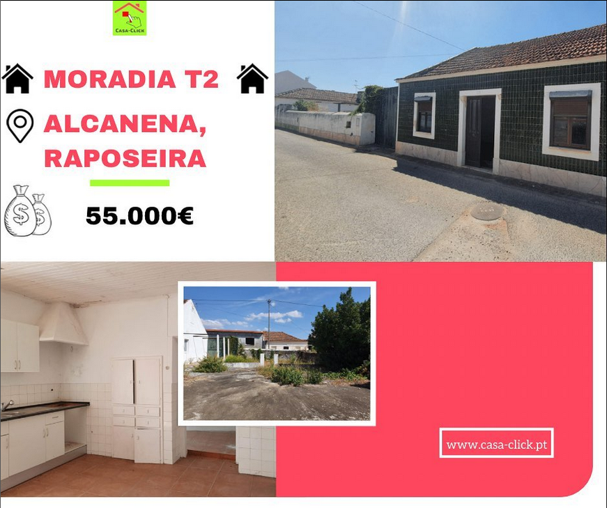 CasaClick3's tweet image. ‼️Moradia T2, inserida num terreno com 329 m2‼️
📍 Alcanena, Raposeira
🟢 Composta por sala e cozinha, 2 quartos, 1 instalação sanitária, arrecadações, telheiro e logradouro.
📞 Quer saber mais informações? Contacte-nos!