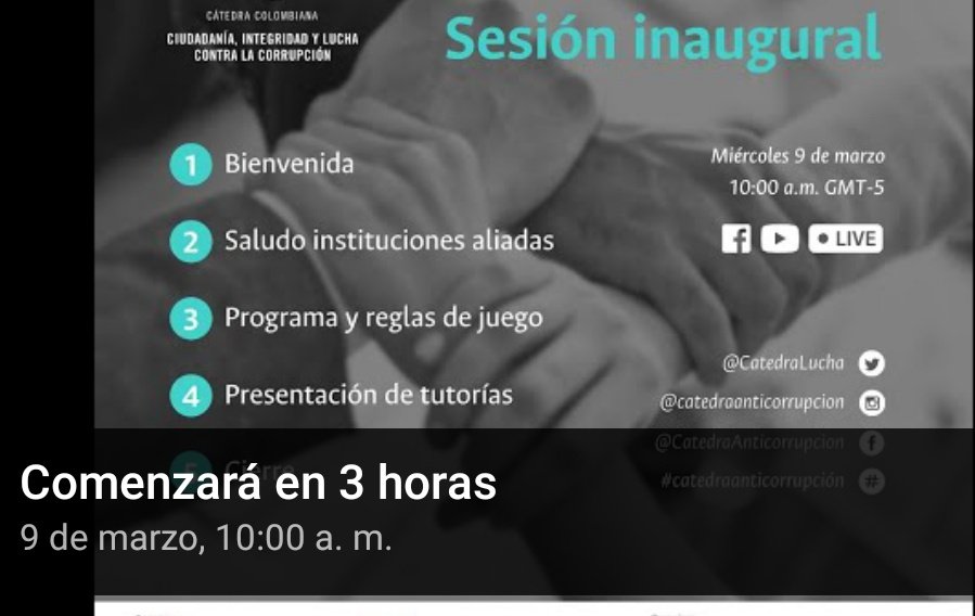 CMeritocraciaUN's tweet photo. Les extendemos la invitación a la sesión inaugural de la Cátedra Colombiana: Ciudadanía, integridad y lucha anticorrupción. 

#Unal

https://t.co/O9x1jm6wPv https://t.co/jfcH0eFnTQ