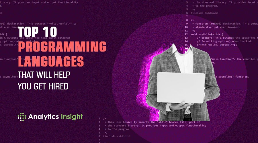 analyticsinme's tweet image. Top 10 Programming Languages that will Help You Get Hired
bit.ly/3u1ov47
#programminglanguages #topprogramminglanguages #BestProgrammingLanguagesfor2022 #ProgrammingLanguagestoLearn #popularprogramminglanguages #AI #AINews #AnalyticsInsight #AnalyticsInsightMagazine