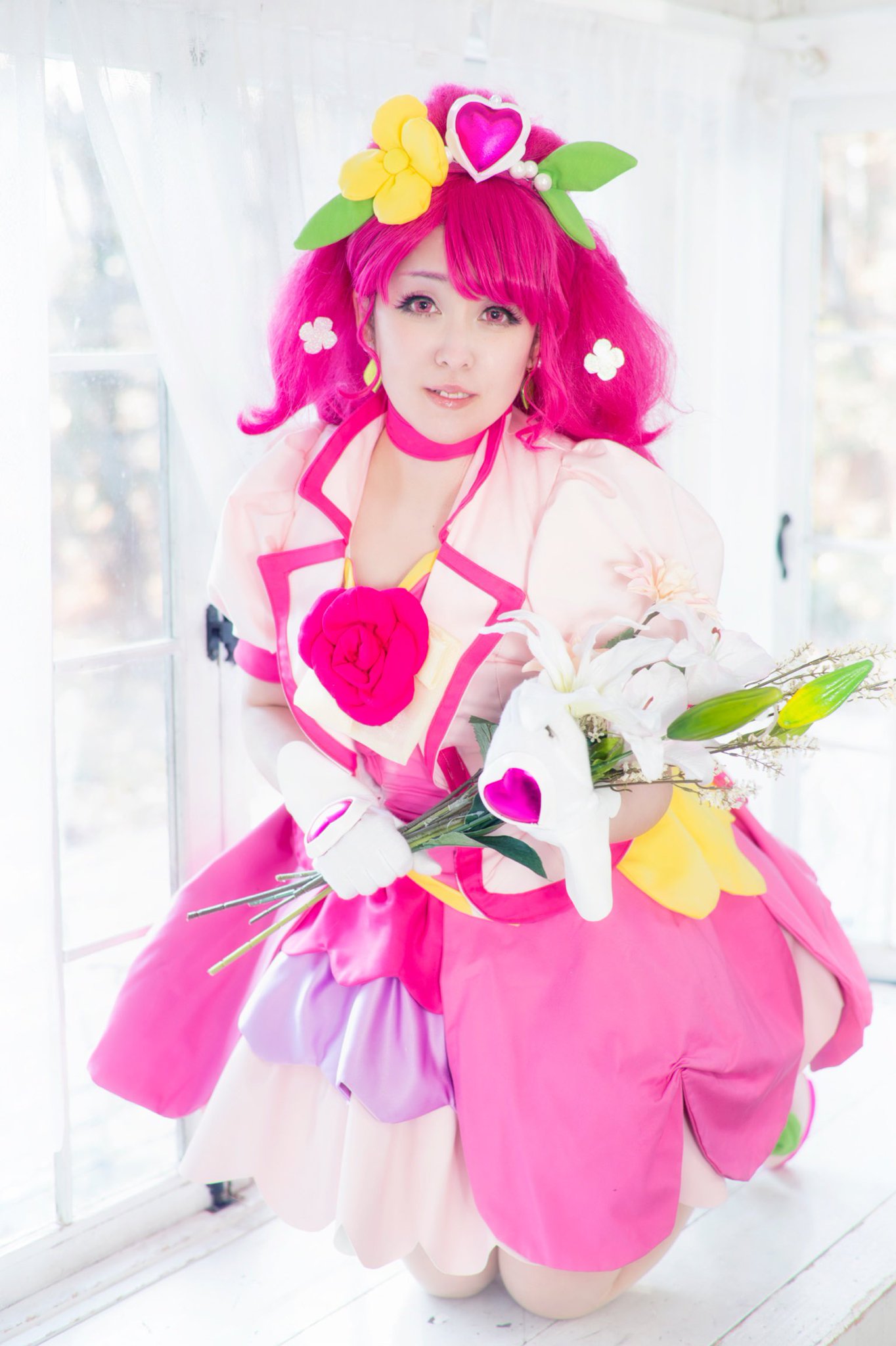 Amazon.co.jp: cos2020 ヒーリングっどプリキュア 花寺 のどかキュア