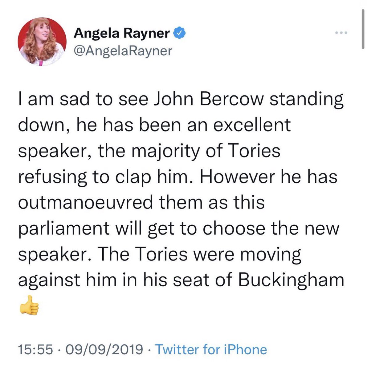 Was #angelarayner  using her MP time while on over £82.000  to track down and delete her tweet? #labour - #JohnBercow