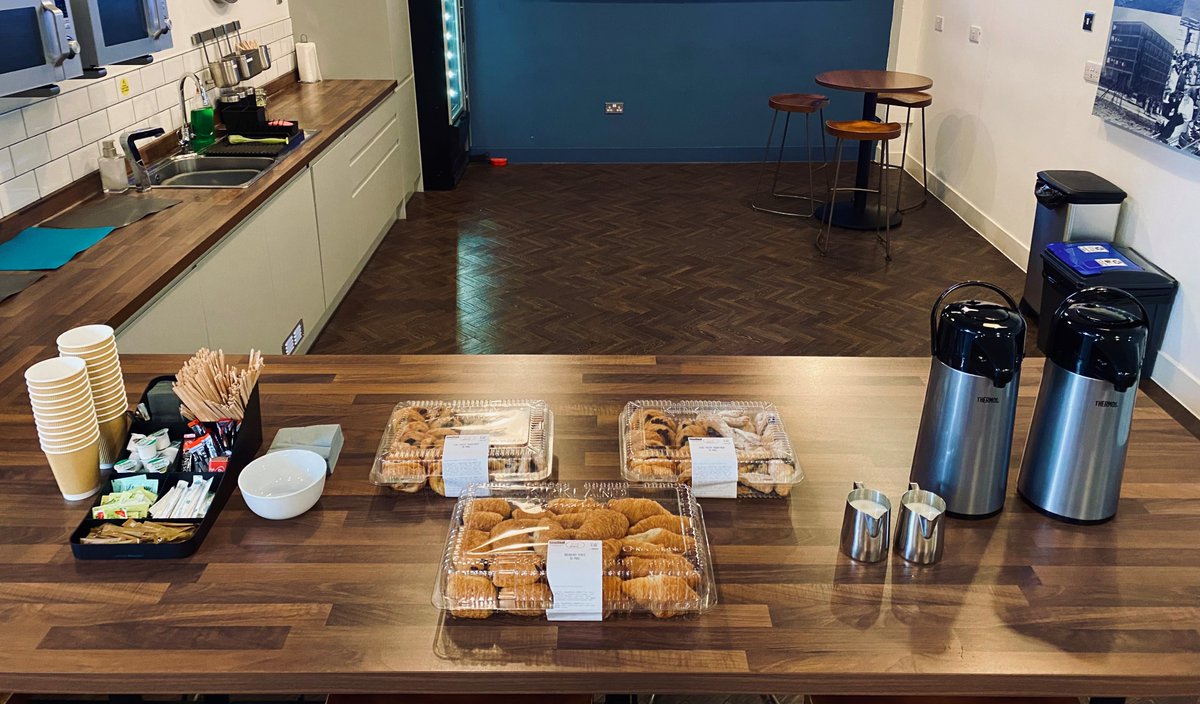 Wednesday #Coffee morning here at Thames Enterprise Centre! ☕️🥐😋