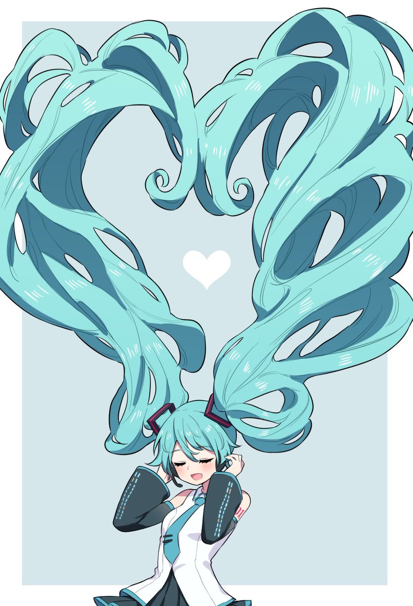 初音ミク 「#ミクの日 」|大串有朋のイラスト