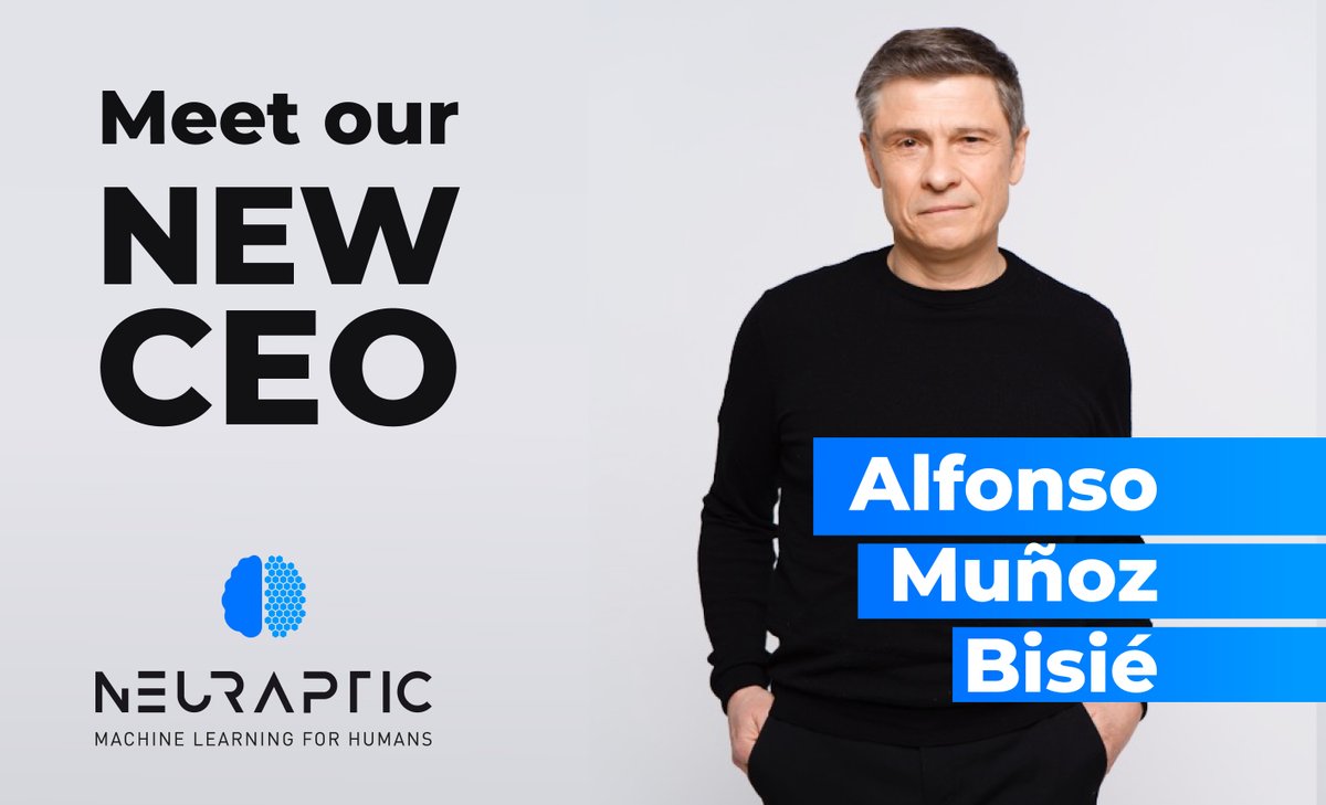 #Neuraptic, the #ArtificialIntelligence technology company specialized in #MachineLearning solutions, has appointed Alfonso Muñoz Bisié [<a href="/abisie/">Alfonso Muñoz Bisié</a>] as the new #CEO to drive the company’s strategic plan, make it grow and internationalize it.

Read more👉enaia.ai/neuraptic-appo…

#AI