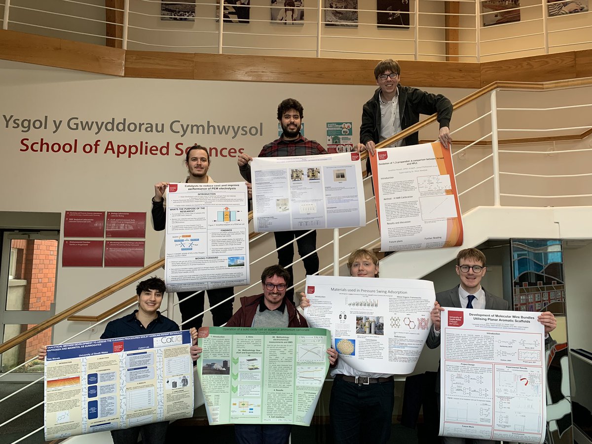 TalMoreb's tweet photo. Research poster day! @UniSouthWales @USW_Chem_PharmS @CatSciLtd https://t.co/gNnj8up01j