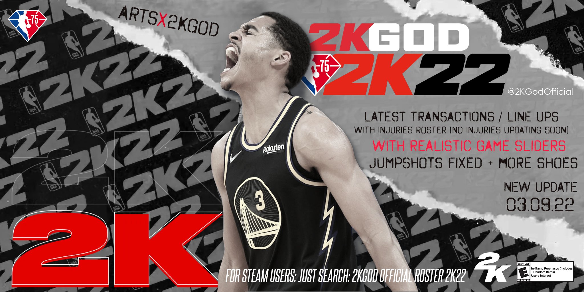 2KGodOfficial on X: ⚠️RELEASED! ⚠️ NEW PATCH & SYNC BIN IS REQUIRED MUST  USE MY SETTINGS TO ACQUIRE MY SHOE MODS STEAM USERS MUST DOWNLOAD MY  SETTINGS ALSO FOR STEAM USERS PLEASE