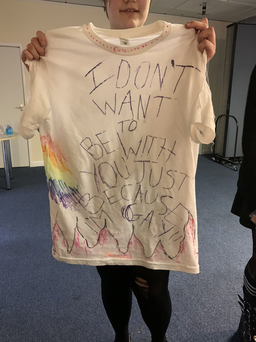 METROCharity's tweet photo. Last week our #METROshine youth group delved into the history books for the final day of #LGBTHM22 with a private screening of 'Watch Out There's a Queer About' and T-shirt making workshop with Staying Out. https://t.co/RDuvMcW5pn