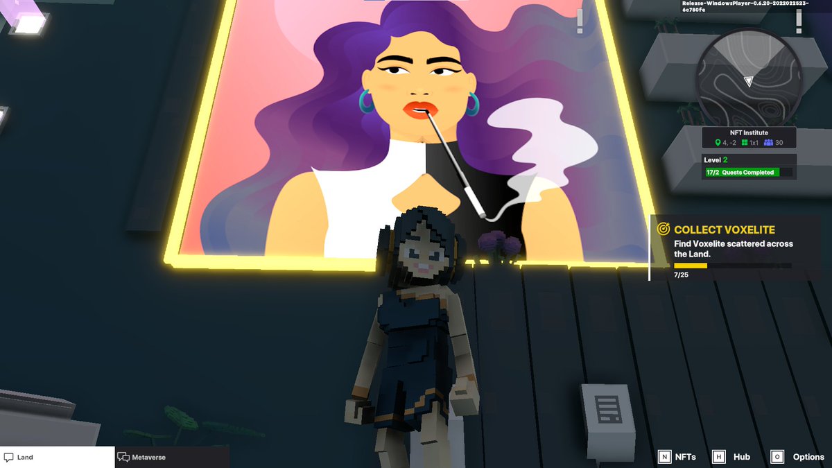 hur18's tweet photo. @TheSandboxGame @worldofwomennft I just participated in the daily #SandboxAlphaS2Contest for a chance to earn up to 1,000 $SAND! Starting March 7 - Selfie with WorldofWomen. Check out my screenshot below! 👇 #SandboxAlphaS2 https://t.co/hHxO0lZvVU