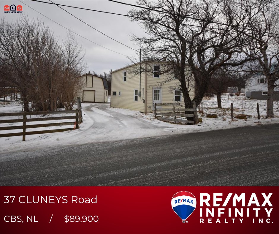 REMAXInfinityNL's tweet photo. 🔹'AS IS, WHERE IS'🔹

37 CLUNEYS Rd, CBS, NL
MLS®1241788
🛌3 Bed🛁1 Bath🔨952SF
Offered at $89,900
See details🔍https://t.co/nMHj0kMQB5

Call Piercey Realty Group
📱 Liam 709-697-9571
📱 Craig 709-685-2638
🌐https://t.co/9gZAZ2wOCF

#InfinityNL @TownofCBS @REMAXca https://t.co/DmPcg7ToL1