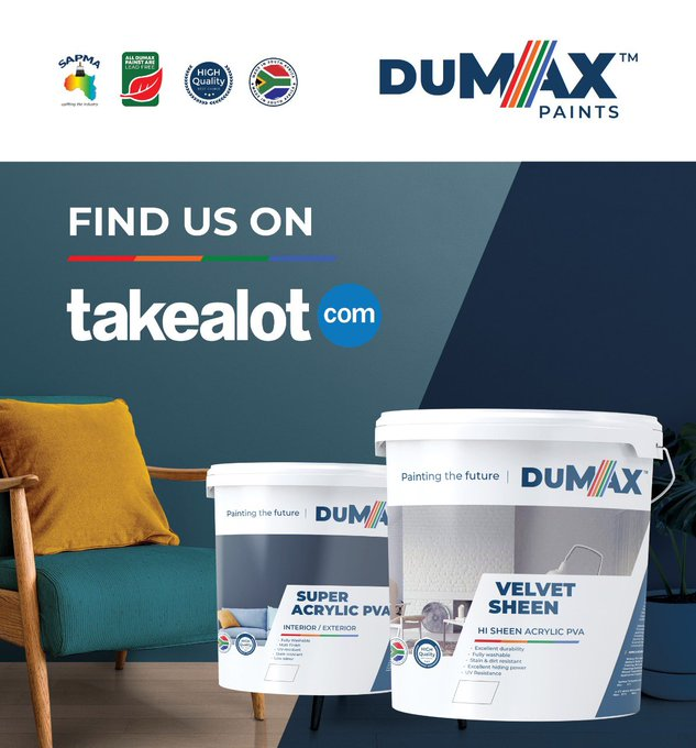 KasiEconomy's tweet photo. Kagiso Nkomo's paints - @DumaxPaints are now available on Takealot...congrats

https://t.co/UMZdFci78W https://t.co/1lxmUNNCRP