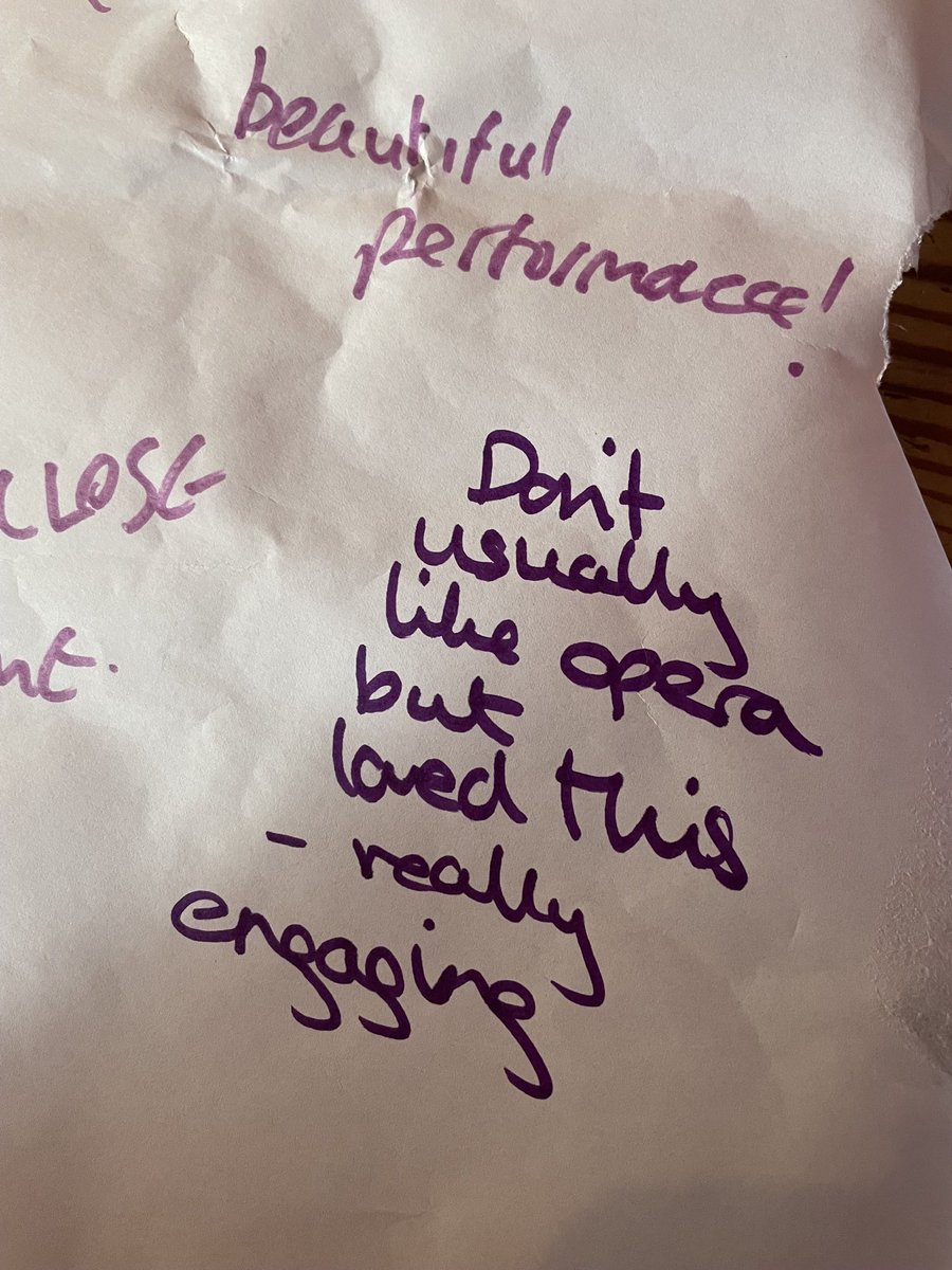HER_DAY_Opera's tweet photo. Lovely comments after last night’s show...
Grab your ticket/s NOW: https://t.co/9JvVWSiu43
#womeninopera
#engendernetwork
#coventrycityofculture
#herdayishere
@ace_midlands @Coventry2021 @Spiritof2012 @HoECF https://t.co/d23qMejRGA
