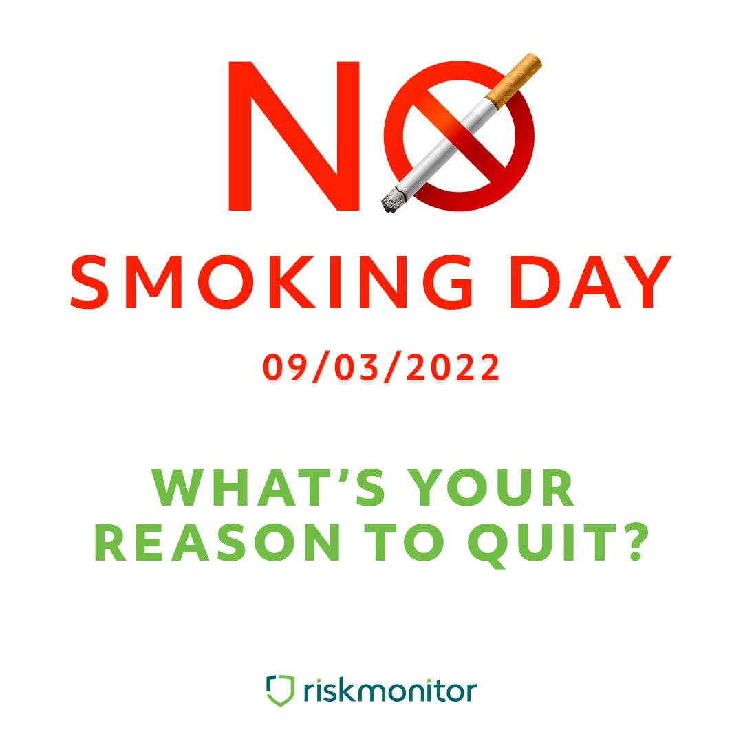 Today is #NoSmokingDay2022. Today is the day that on average three-quarters of a million people attempt to give up.

What are/were your reasons to quit? Please let us know to encourage others to take that first step. ⬇️

🌐 riskmonitor.co.uk

#NoSmokingDay #TodayIsTheDay