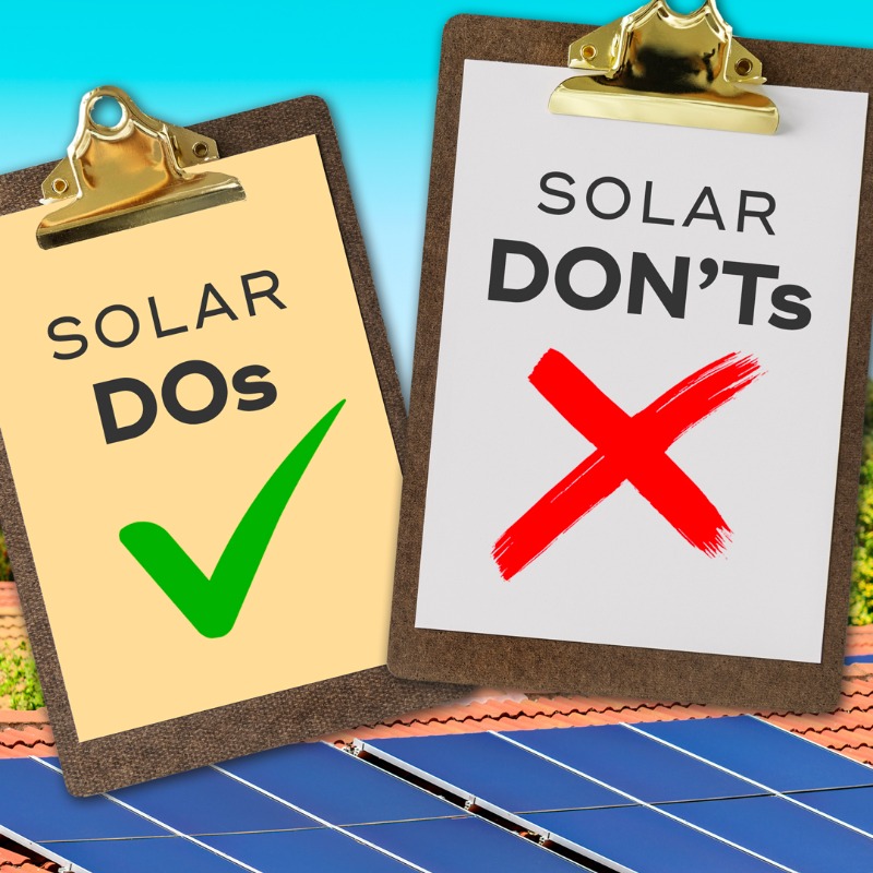 Solar_Quotes's tweet photo. I’ve been in the solar industry for over 13 years. 

In that time, I have answered literally tens of thousands of questions from people looking to go solar.

I’ve distilled all of this knowledge into the following article: The “dos and don’ts” of going solar.