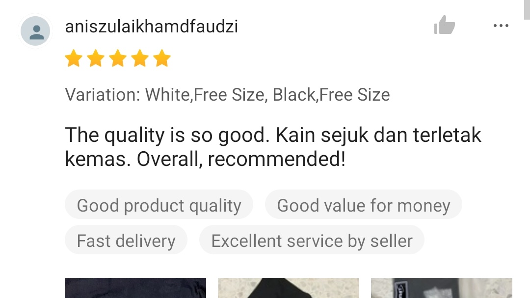 Bukan setakat tak sakit telinga, ada juga yang kata shawl terbentuk elok je bila pakai pastu kain pun sejuk &amp; lembut. 

Tengok ni, awning tudung dia menjadi kan? No bad tudung day anymore 💯