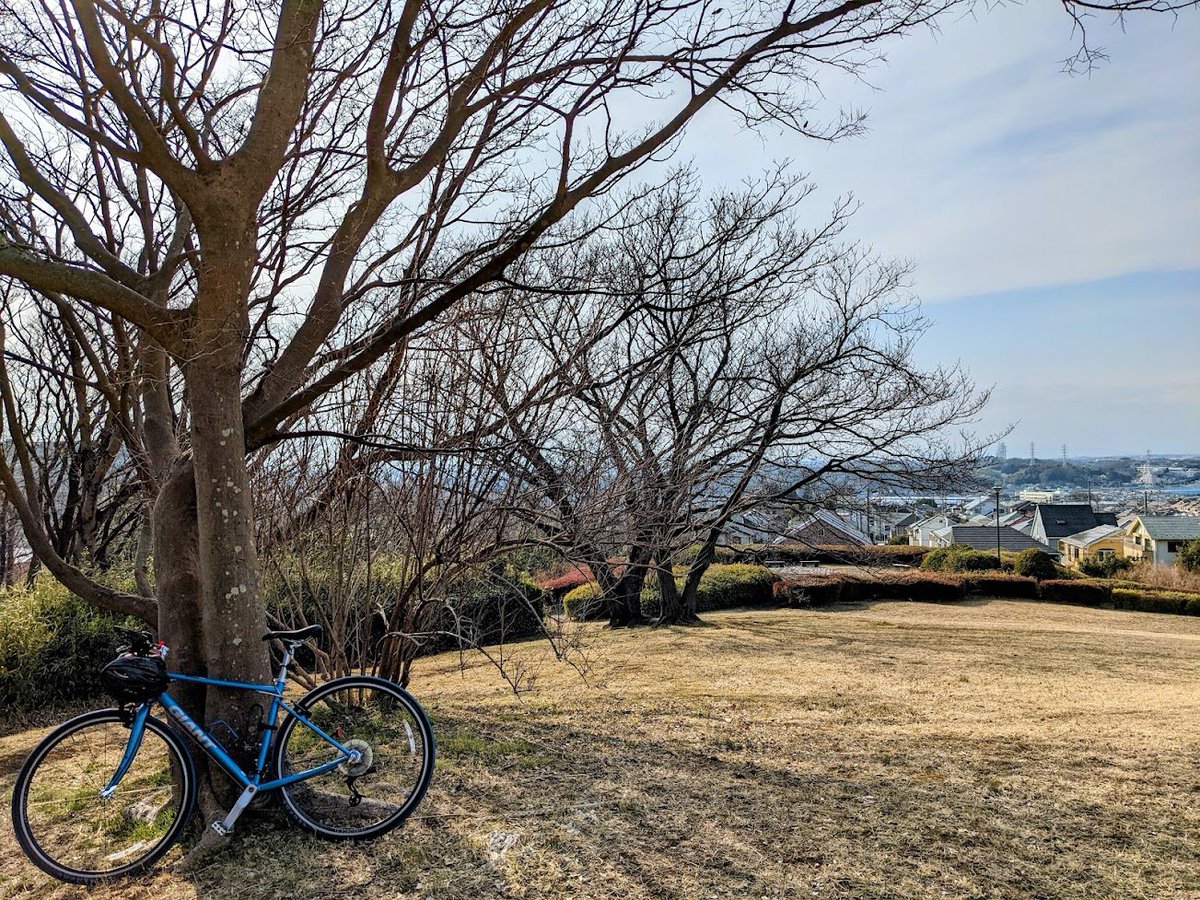 気分転換に軽く自転車 最近知ったけどこの公園には謎の四聖獣のプレートが埋め込まれている 