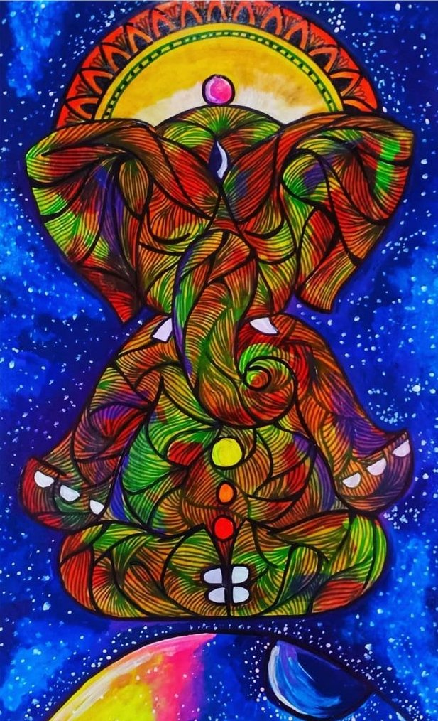 _artisticalpha_'s tweet photo. LORD GANESHA
Ganesha is Vighneshvara. He is popularly worshipped as a remover of obstacles, though traditionally he also places obstacles in the path of those who need to be checked.
To buy this NFT go to opensea link
https://t.co/r0JJYm5KEm
#NFTs #NFTCollection #nftart
#opensea https://t.co/u7vQilapfU