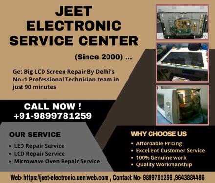 delhi_ads's tweet photo. JEET BEST ELECTRONIC SERVICE CENTER IN YOUR LOCATION.

For More Service Visit : https://t.co/E3hiLX53sH

#Services #Electronics_Repair https://t.co/bZeaW2vbqn