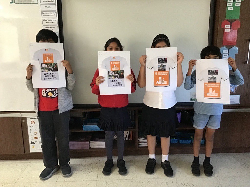 Year 4 students generating awareness about the importance of Sustainable Cities and Communities through the T-shirts designed by them. #sdg11 #goalsproject <a href="/TBS_Delhi/">TBS Delhi</a> <a href="/JenWilliamsEdu/">Jennifer Williams</a> <a href="/mrjonesteaches/">Mr. Jones</a> <a href="/imdeepika/">Deepika Sharma</a>