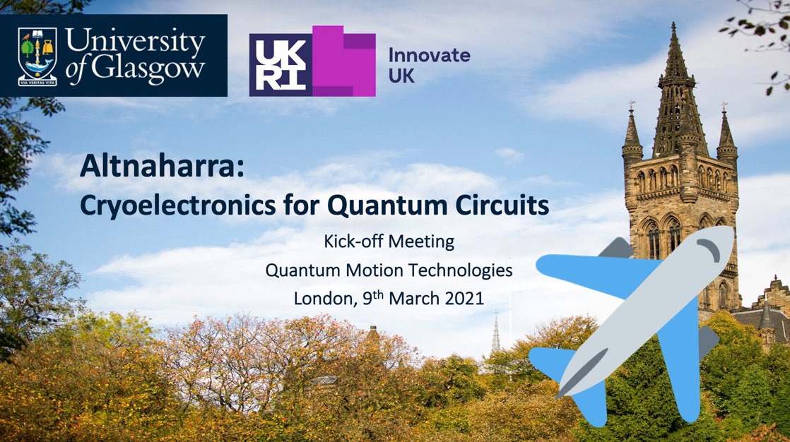 hadihei's tweet photo. First business trip in two years today! ✈️
Very exciting for @innovateuk #Altnaharra kick-off meeting at @quantum_motion
#Cryoelectronics
@MartinWeides, you’ll be missed… https://t.co/cgLo7HB9cf