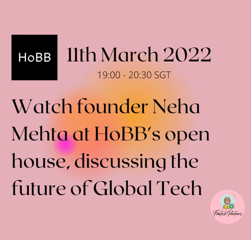 FemTechPartners's tweet photo. Watch founder Neha Mehta discuss the future of Global Tech at House of Beautiful Business’s open house!
Register here: https://t.co/2WdgjixIko
.
.
.
.
.
#globaltech #technology #femtech #femtechpartners #HoBB https://t.co/85q9hZOe9G
